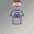 Colorado Rockies Personalized Current Away Jersey Magnets