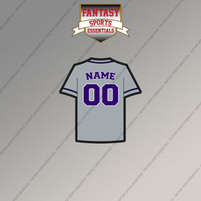 Colorado Rockies Personalized Current Away Jersey Magnets