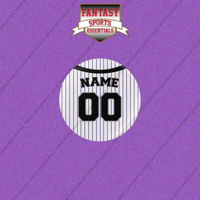 Colorado Rockies Personalized Current Home Jersey Buttons