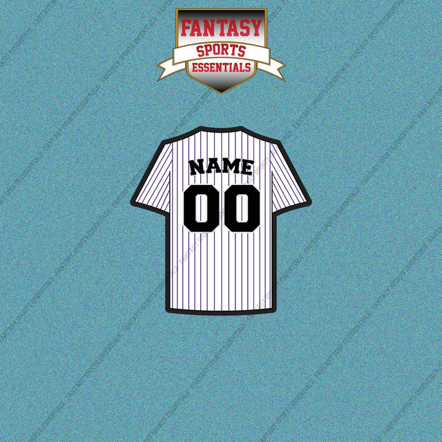 Colorado Rockies Personalized Current Home Jersey Car Decals