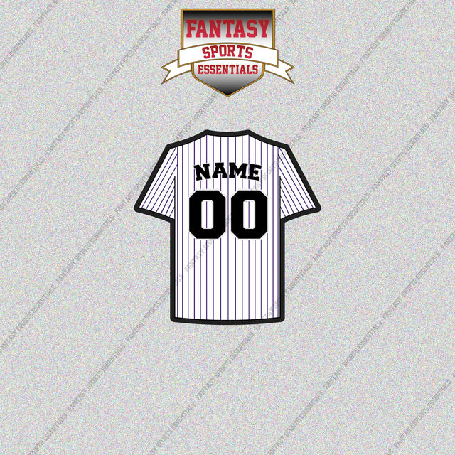 Colorado Rockies Personalized Current Home Jersey Glossy Stickers
