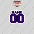 Colorado Rockies Personalized Current Name and Number Glossy Stickers