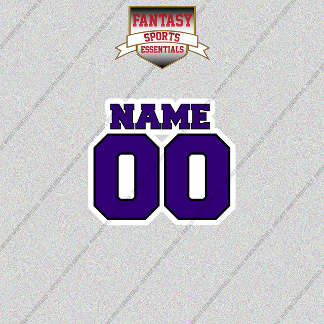 Colorado Rockies Personalized Current Name and Number Glossy Stickers
