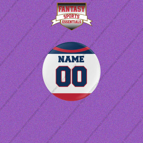 Columbus Blue Jackets Personalized Current Away Jersey Buttons