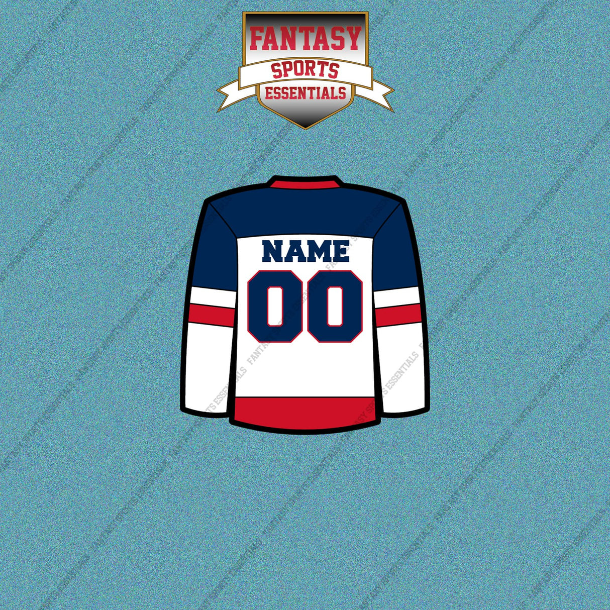 Columbus Blue Jackets Personalized Current Away Jersey Car Decals