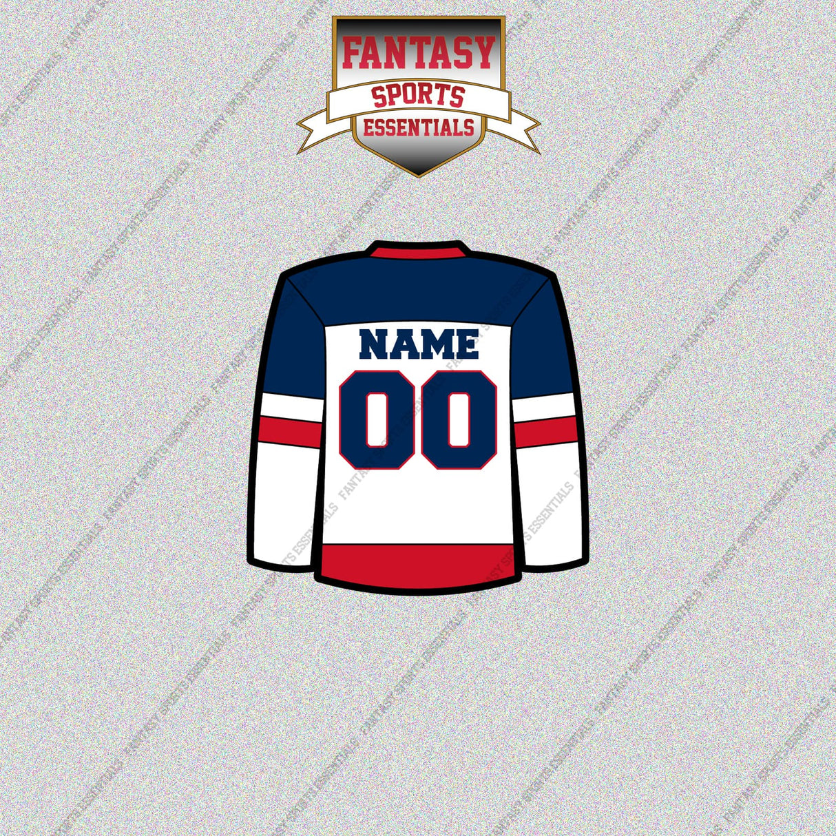 Columbus Blue Jackets Personalized Current Away Jersey Glossy Stickers
