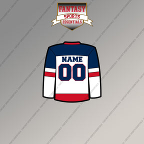 Columbus Blue Jackets Personalized Current Away Jersey Magnets