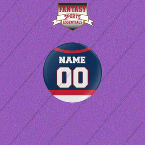 Columbus Blue Jackets Personalized Current Home Jersey Buttons