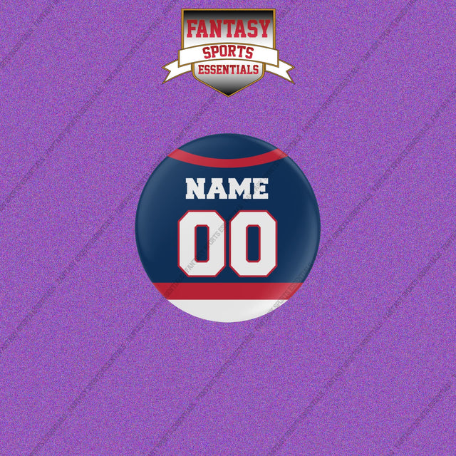 Columbus Blue Jackets Personalized Current Home Jersey Buttons