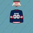Columbus Blue Jackets Personalized Current Home Jersey Car Decals
