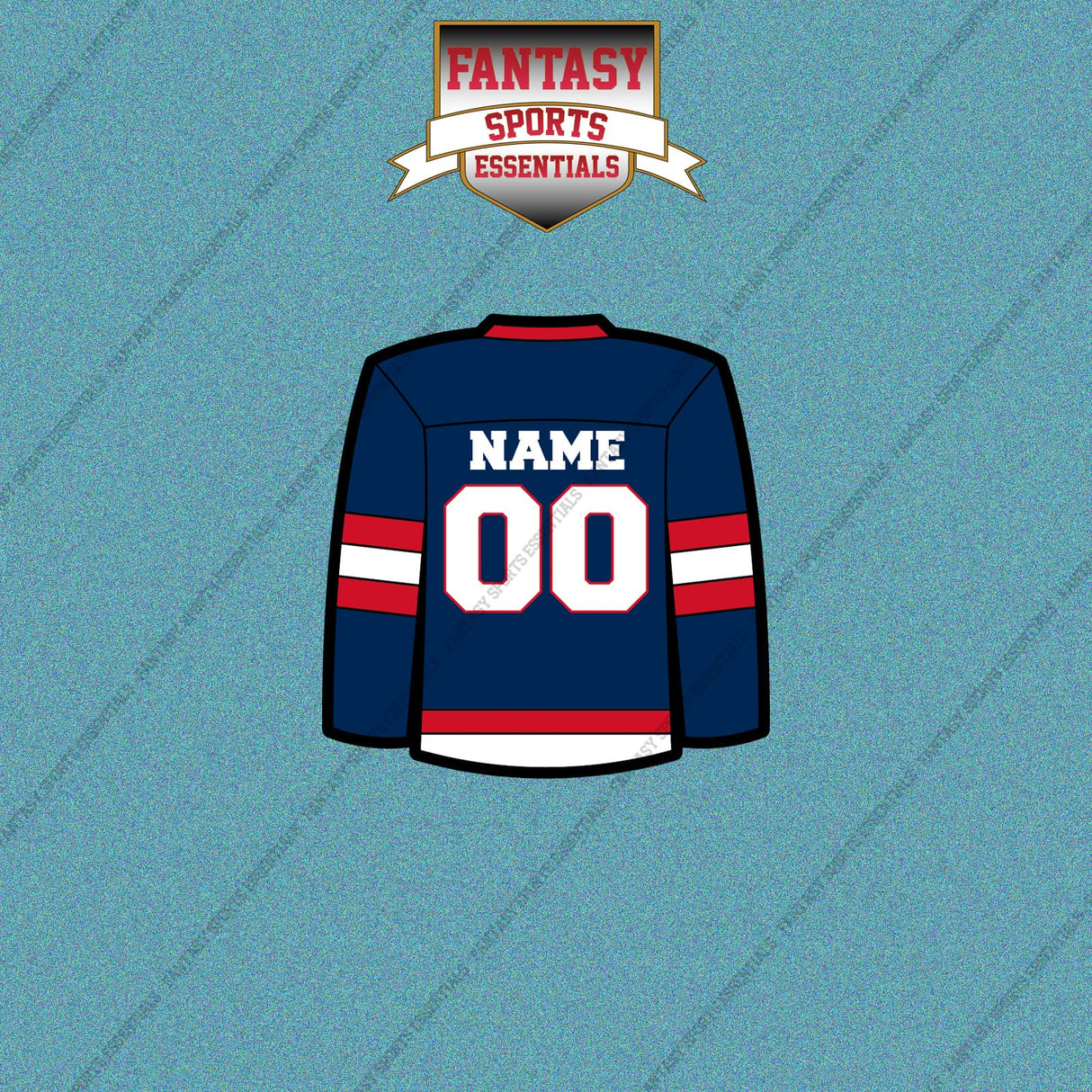 Columbus Blue Jackets Personalized Current Home Jersey Car Decals