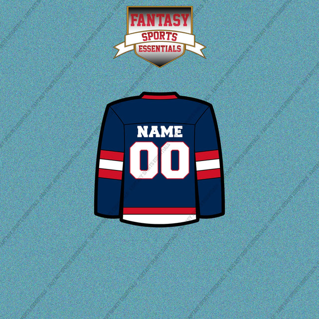 Columbus Blue Jackets Personalized Current Home Jersey Car Decals