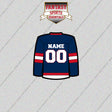 Columbus Blue Jackets Personalized Current Home Jersey Glossy Stickers