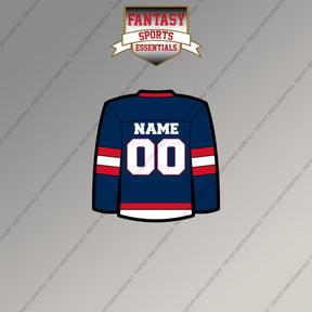 Columbus Blue Jackets Personalized Current Home Jersey Magnets