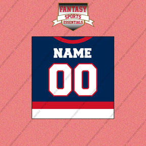 Columbus Blue Jackets Personalized Current Home Jersey Wall Art Prints