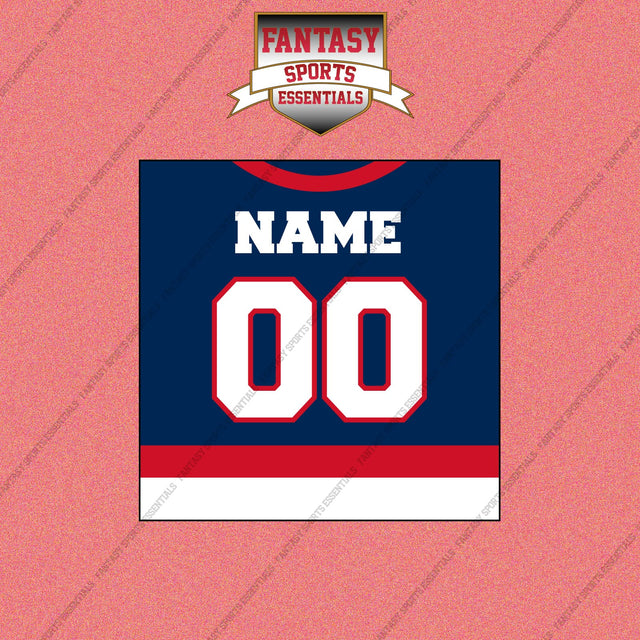 Columbus Blue Jackets Personalized Current Home Jersey Wall Art Prints