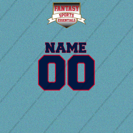 Columbus Blue Jackets Personalized Current Name and Number Car Decals