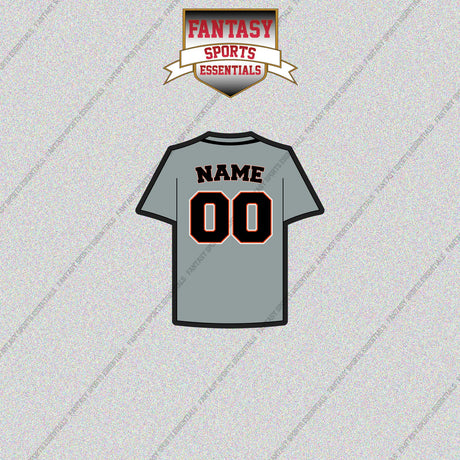 Detroit Tigers Personalized Current Away Jersey Glossy Stickers