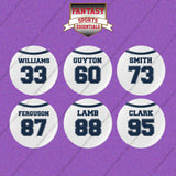Dallas Cowboys 2025 Away Jersey Button Pins (Choose Your Player) Page 2