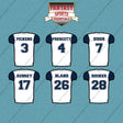 Dallas Cowboys 2025 Away Jersey Car Decals (Choose Your Player) Page 1