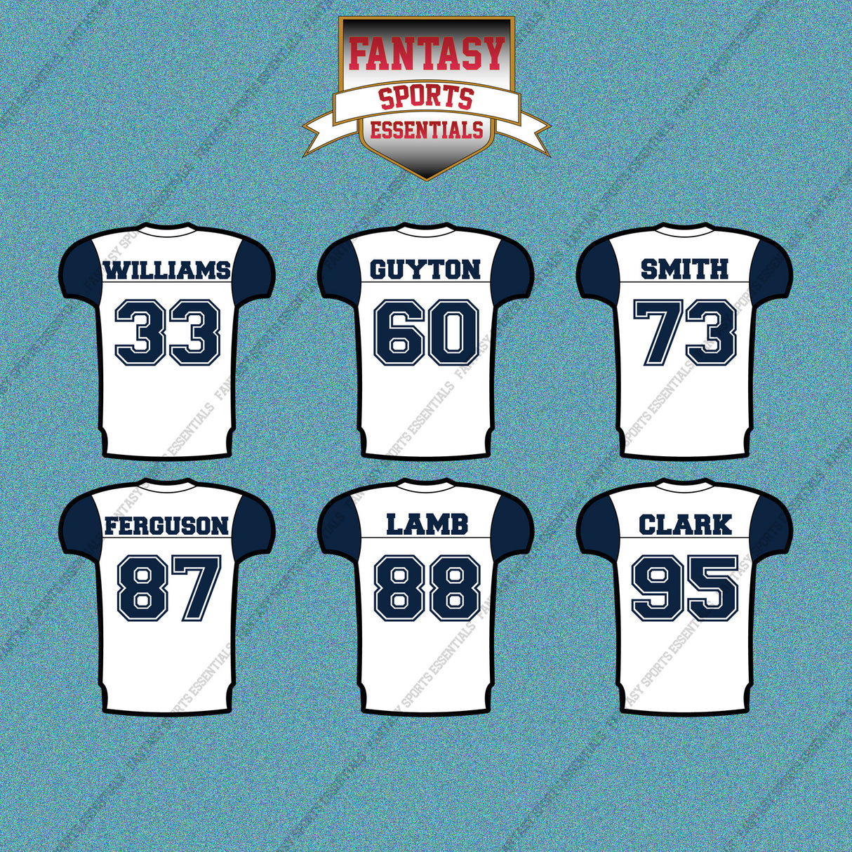 Dallas Cowboys 2025 Away Jersey Car Decals (Choose Your Player) Page 2