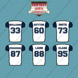 Dallas Cowboys 2025 Away Jersey Car Decals (Choose Your Player) Page 2