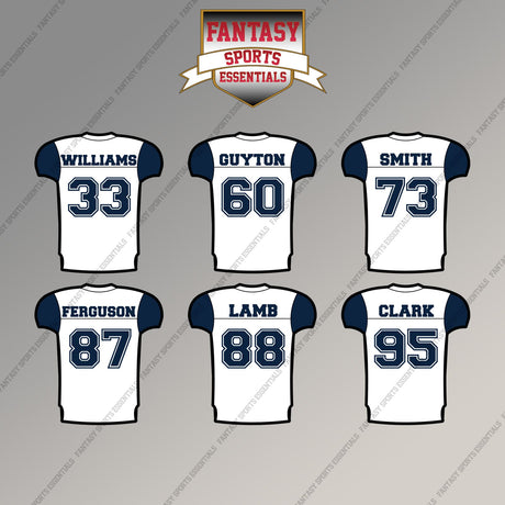Dallas Cowboys 2025 Away Jersey Magnets (Choose Your Player) Page 2