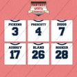 Dallas Cowboys 2025 Away Jersey Wall Art Prints (Choose Your Player) Page 1