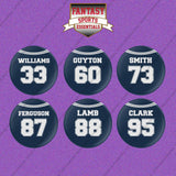 Dallas Cowboys 2025 Home Jersey Button Pins (Choose Your Player) Page 2