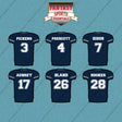 Dallas Cowboys 2025 Home Jersey Car Decals (Choose Your Player) Page 1