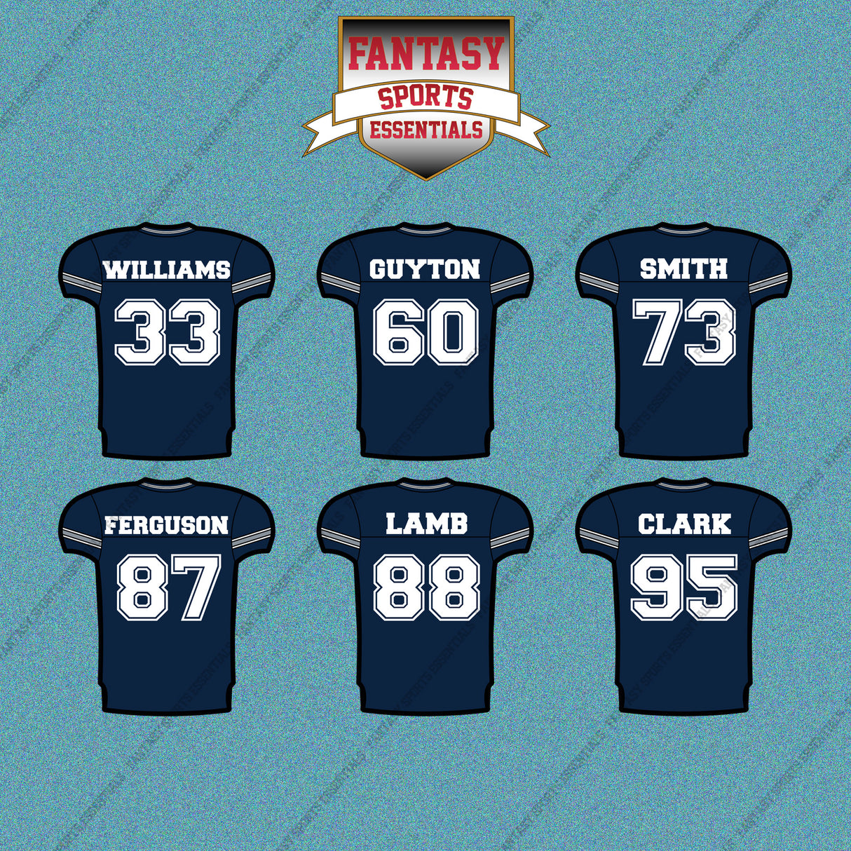 Dallas Cowboys 2025 Home Jersey Car Decals (Choose Your Player) Page 2