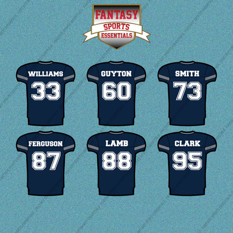 Dallas Cowboys 2025 Home Jersey Car Decals (Choose Your Player) Page 2