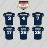 Dallas Cowboys 2025 Home Jersey Glossy Stickers (Choose Your Player) Page 1