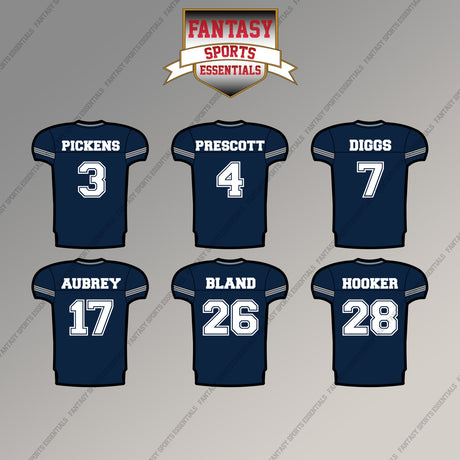 Dallas Cowboys 2025 Home Jersey Magnets (Choose Your Player) Page 1