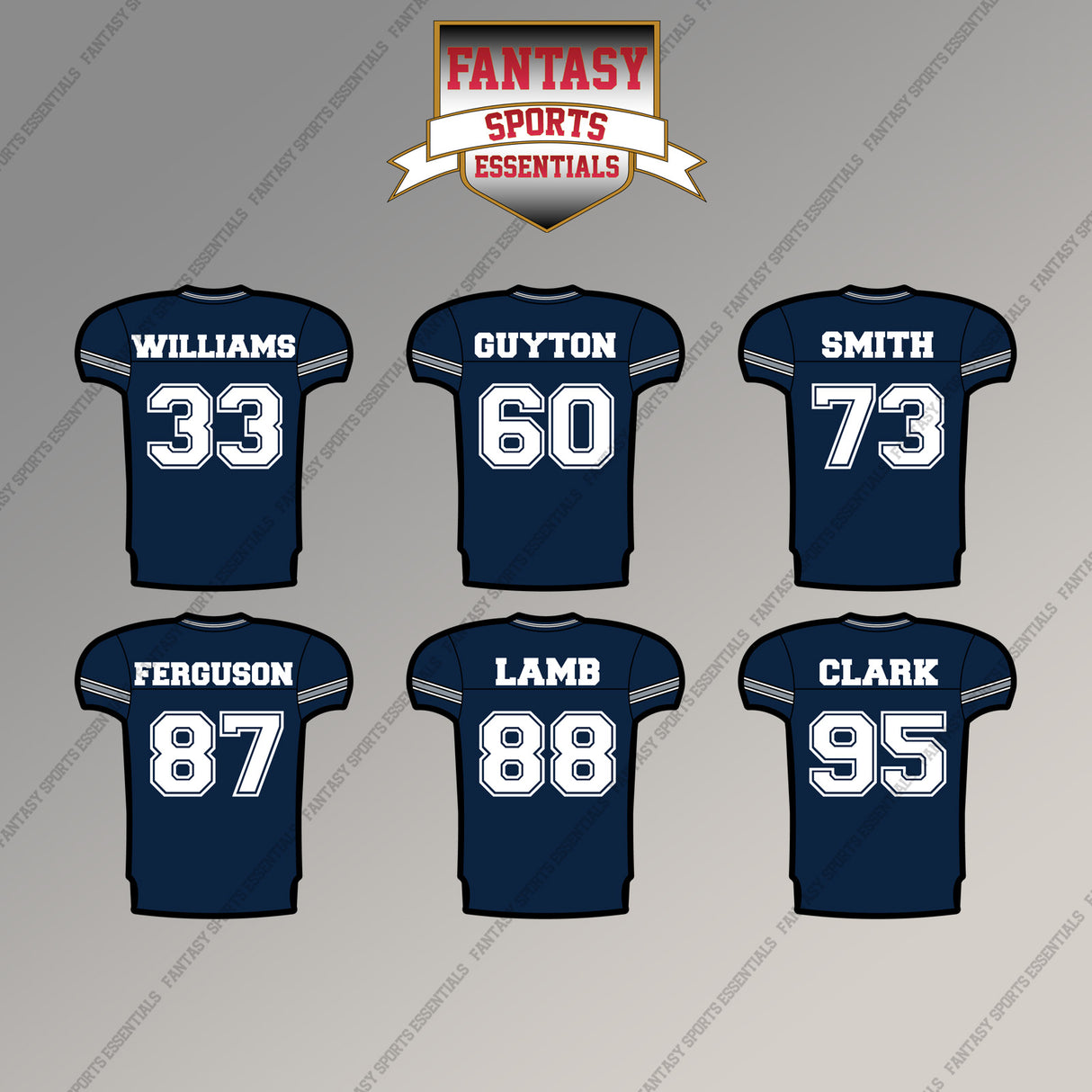 Dallas Cowboys 2025 Home Jersey Magnets (Choose Your Player) Page 2