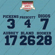 Dallas Cowboys 2025 Name and Number Car Decals (Choose Your Player) Page 1