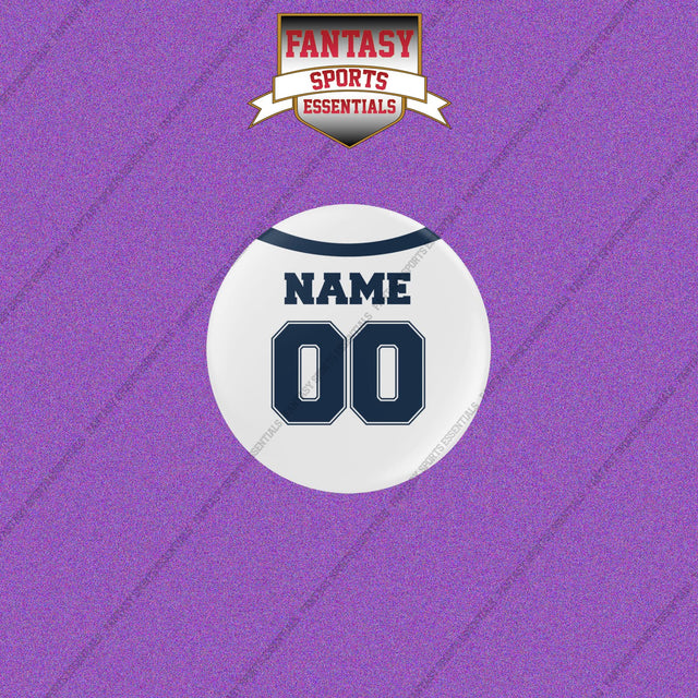 Dallas Cowboys Personalized Current Away Jersey Buttons
