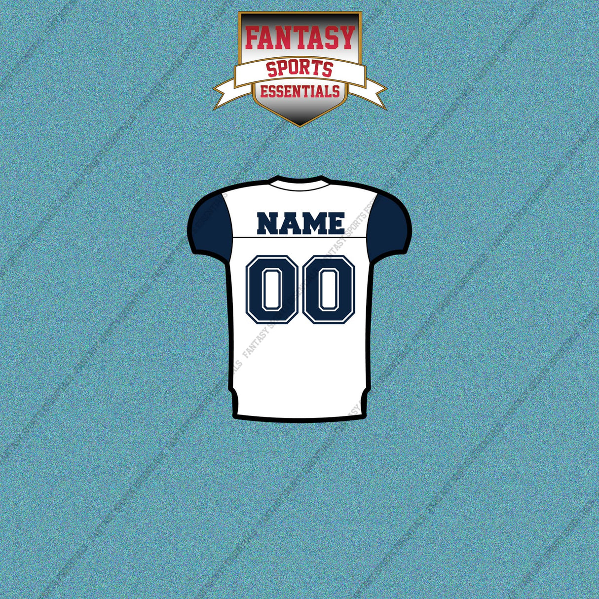 Dallas Cowboys Personalized Current Away Jersey Car Decals