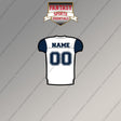 Dallas Cowboys Personalized Current Away Jersey Magnets