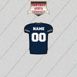 Dallas Cowboys Personalized Current Home Jersey Glossy Stickers