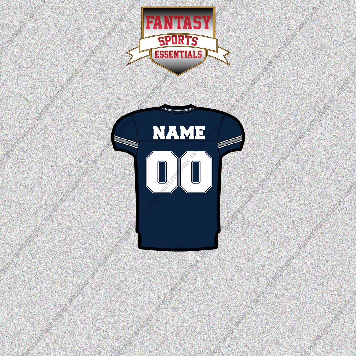 Dallas Cowboys Personalized Current Home Jersey Glossy Stickers