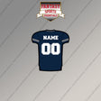 Dallas Cowboys Personalized Current Home Jersey Magnets