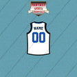 Dallas Mavericks Personalized Current Away Jersey Car Decals