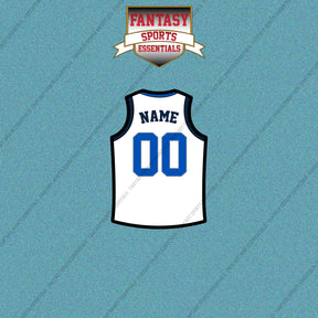 Dallas Mavericks Personalized Current Away Jersey Car Decals