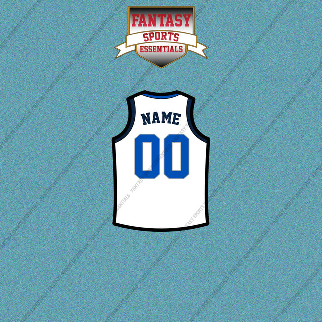 Dallas Mavericks Personalized Current Away Jersey Car Decals