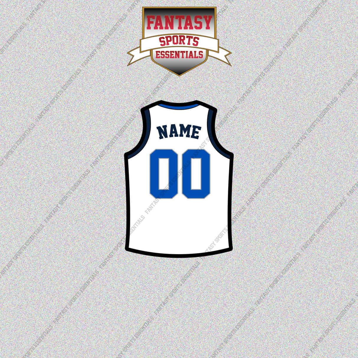 Dallas Mavericks Personalized Current Away Jersey Glossy Stickers