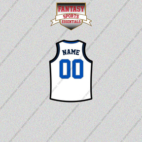Dallas Mavericks Personalized Current Away Jersey Glossy Stickers
