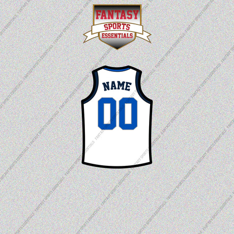 Dallas Mavericks Personalized Current Away Jersey Glossy Stickers