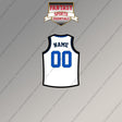 Dallas Mavericks Personalized Current Away Jersey Magnets