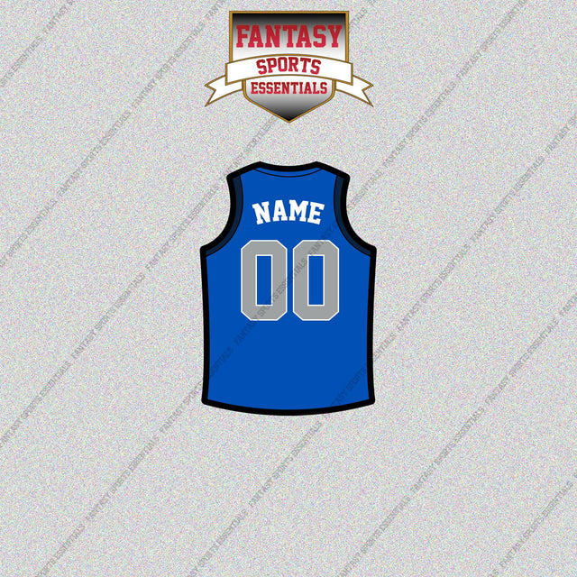 Dallas Mavericks Personalized Current Home Jersey Glossy Stickers